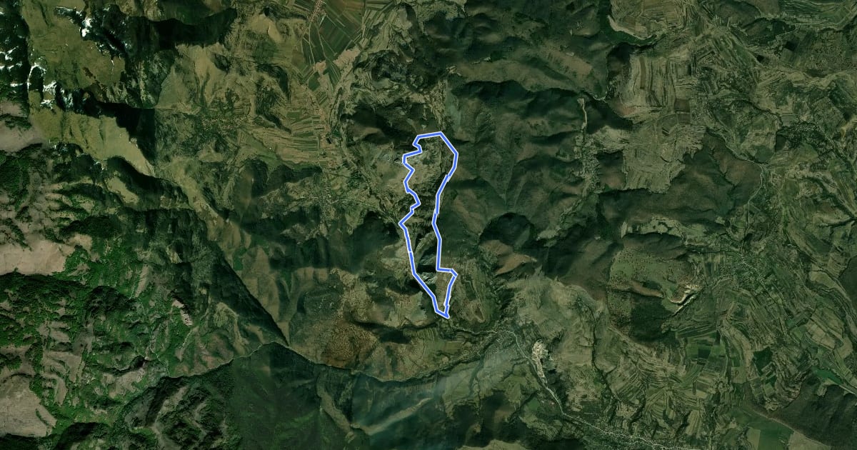 Маршрут Circuit Cheile Vălișoarei (Aiudului) - versantul stâng на спутниковом снимке