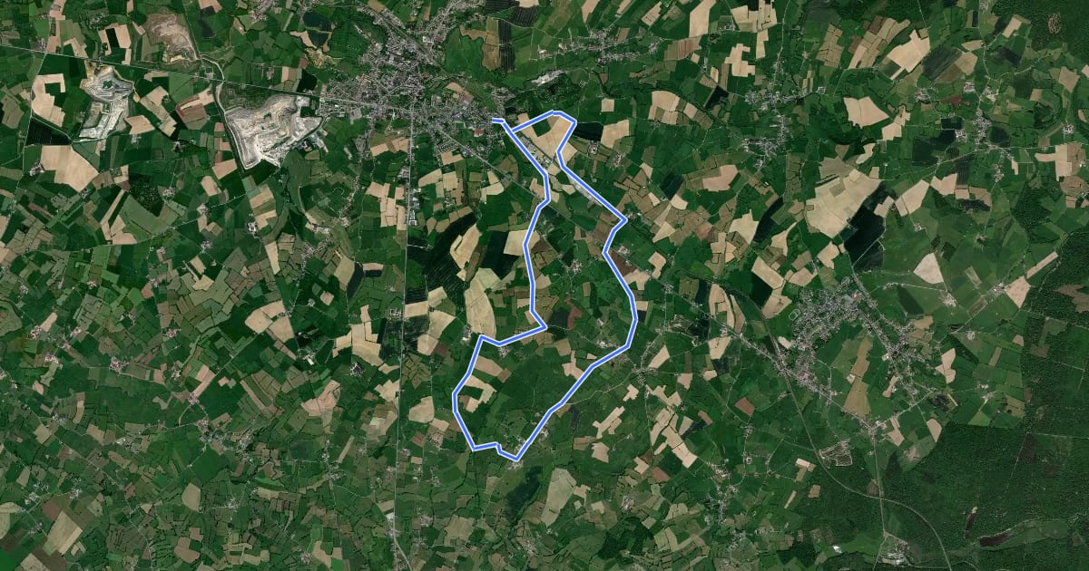 Маршрут Circuit d'Avesnelles на спутниковом снимке