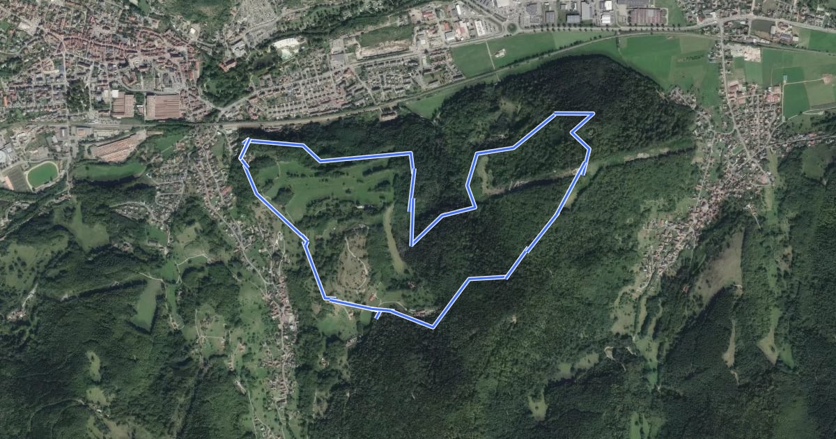 Маршрут Circuit d’Eschbach-au-Val на спутниковом снимке