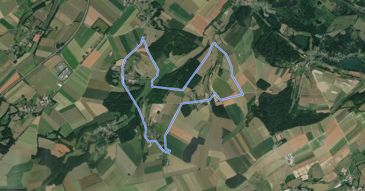 Маршрут Circuit d'Inval на спутниковом снимке