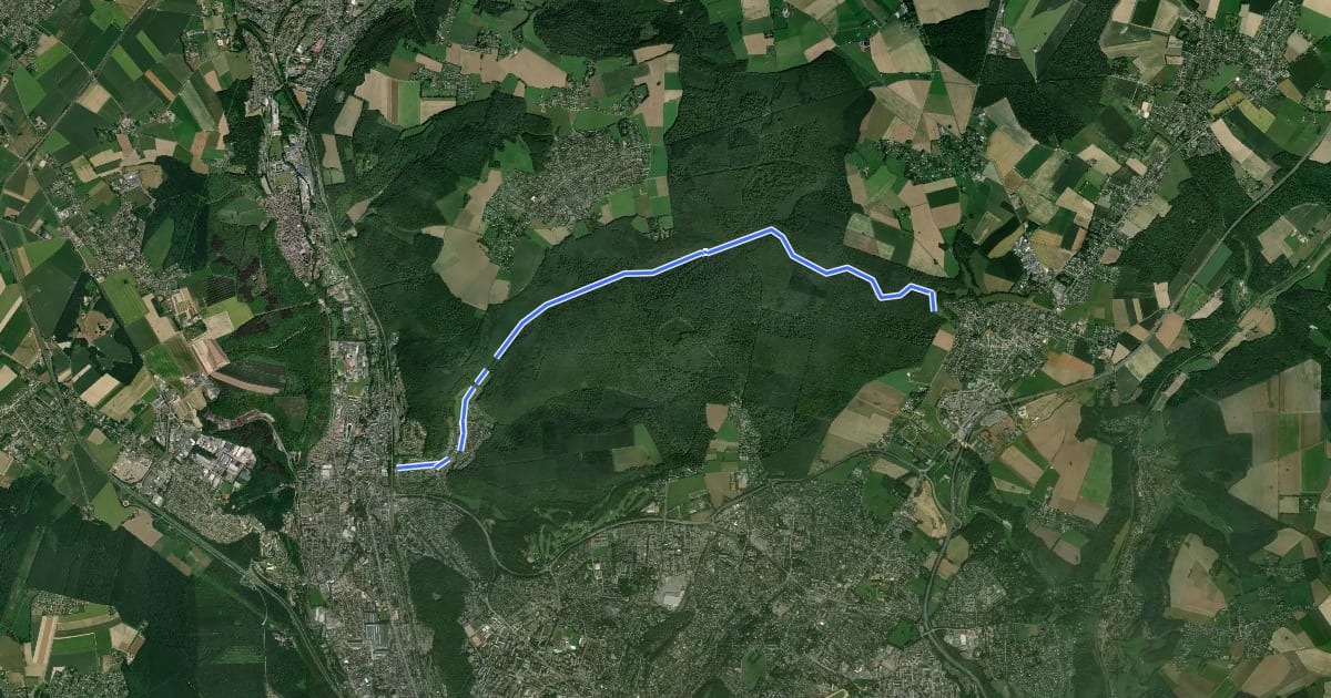 Маршрут Circuit de à на спутниковом снимке