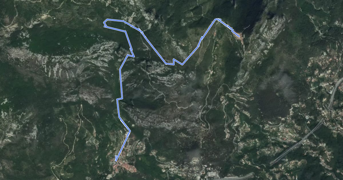 Маршрут Circuit de Bausson на спутниковом снимке