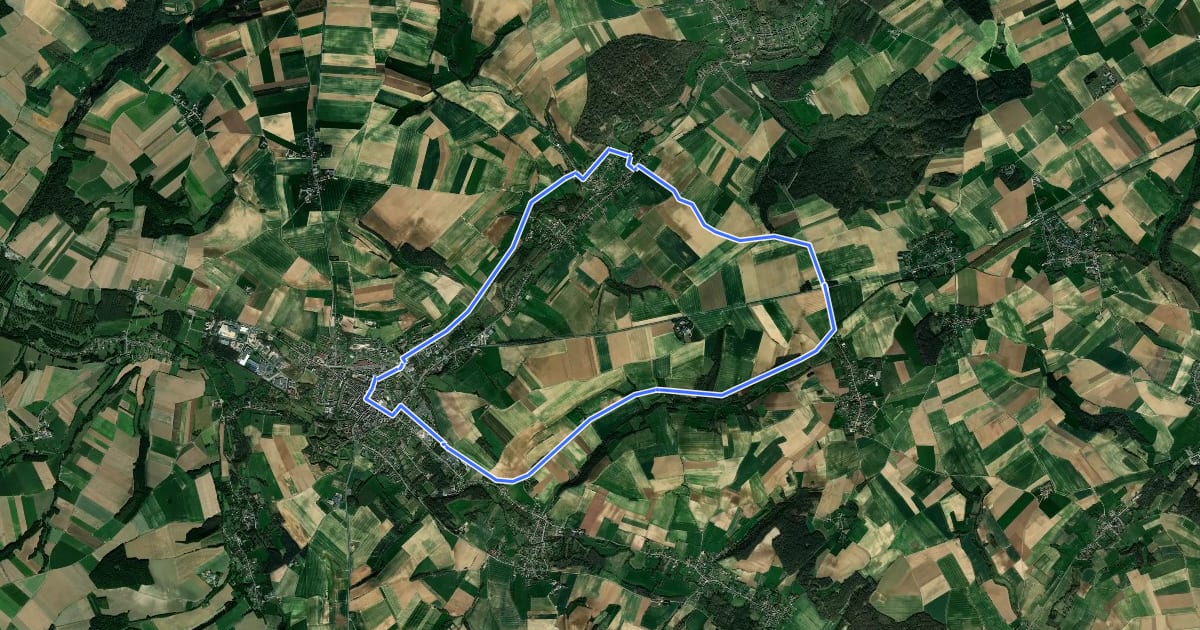 Маршрут Circuit de Beaurepaire на спутниковом снимке