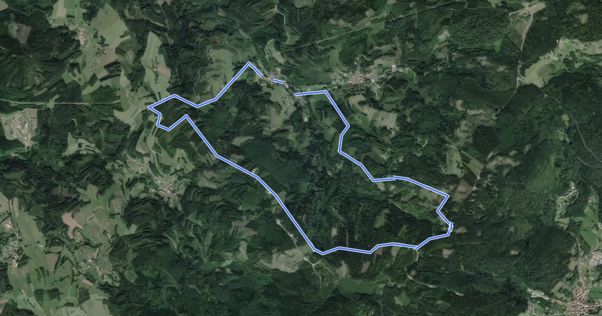 Маршрут Circuit de Belfays на спутниковом снимке