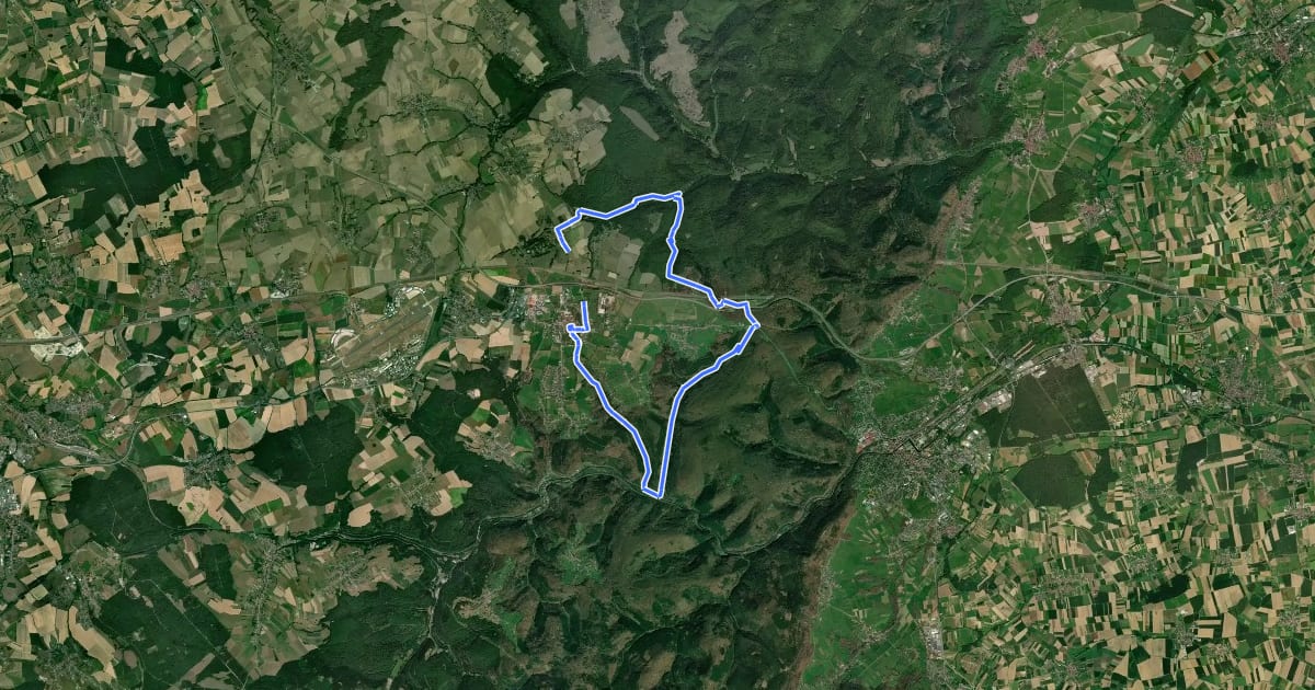 Маршрут Circuit de Bonne Fontaine на спутниковом снимке