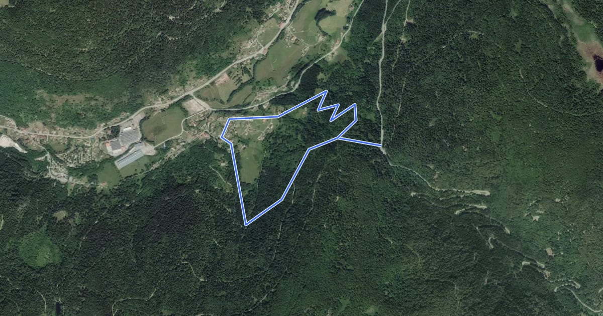 Маршрут Circuit de Bramont на спутниковом снимке