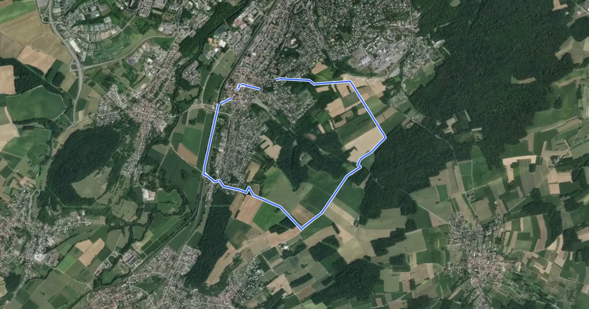 Маршрут Circuit de Brunstatt на спутниковом снимке