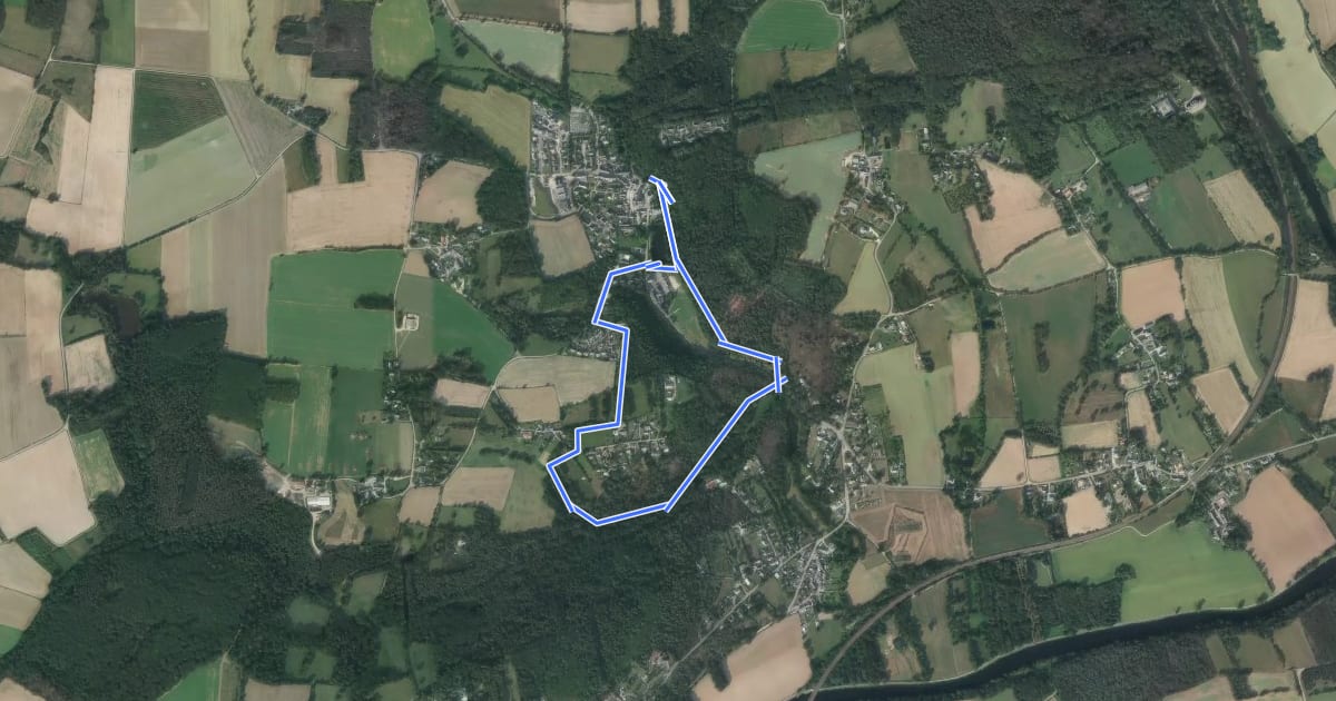 Маршрут circuit de Cambertu на спутниковом снимке