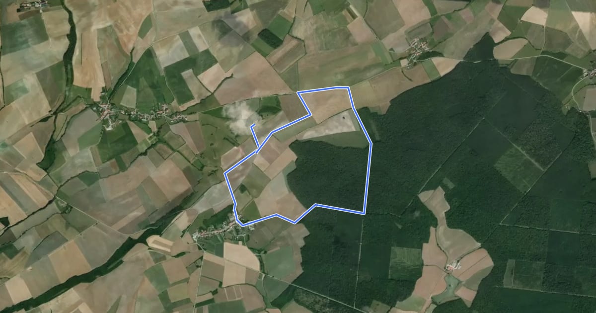 Маршрут Circuit de Chanville - Haut St Pierre на спутниковом снимке