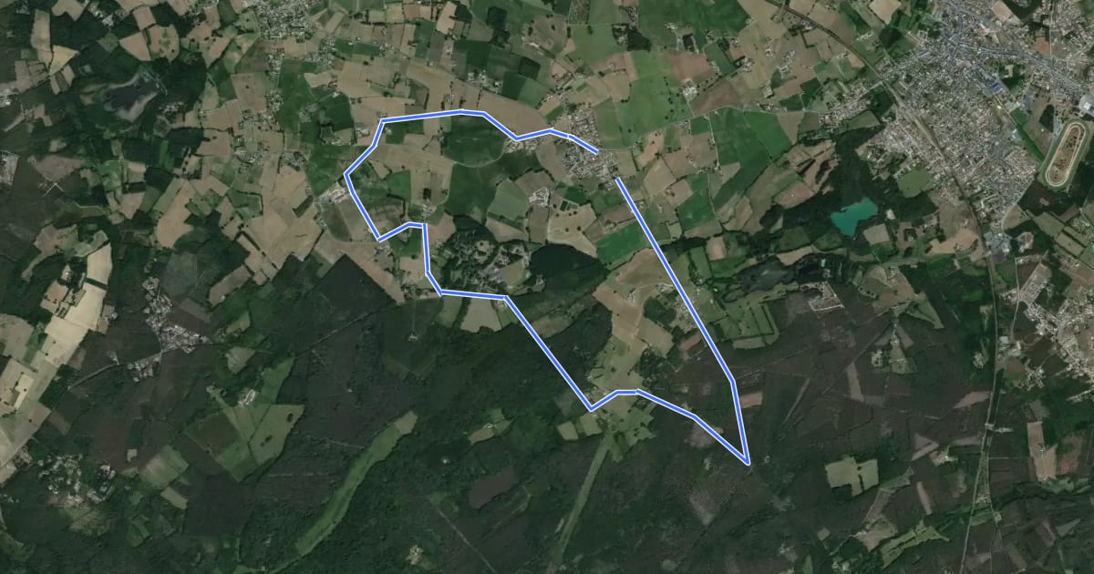 Маршрут Circuit de Chardonneux на спутниковом снимке
