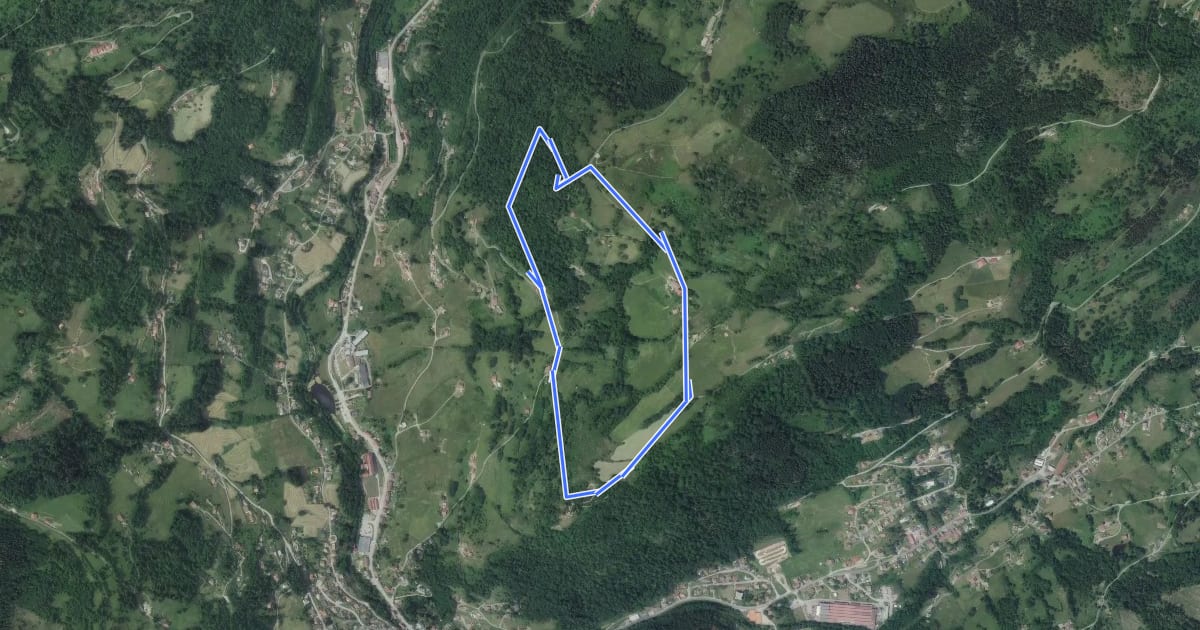 Маршрут Circuit de Cornimont на спутниковом снимке