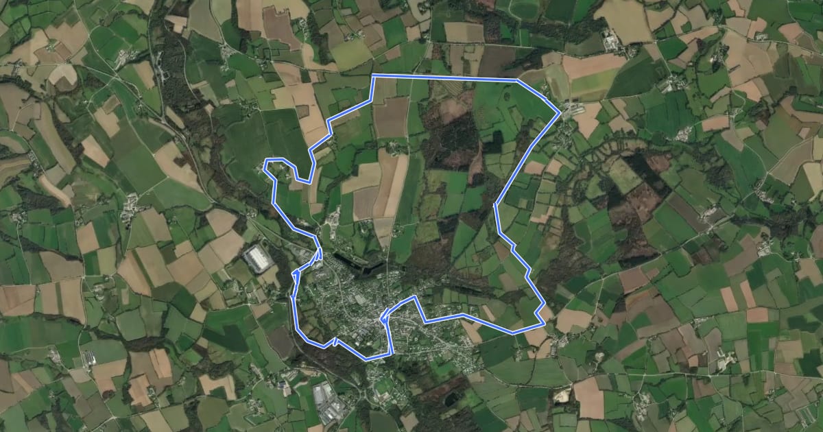 Маршрут Circuit de Croas Cruch на спутниковом снимке