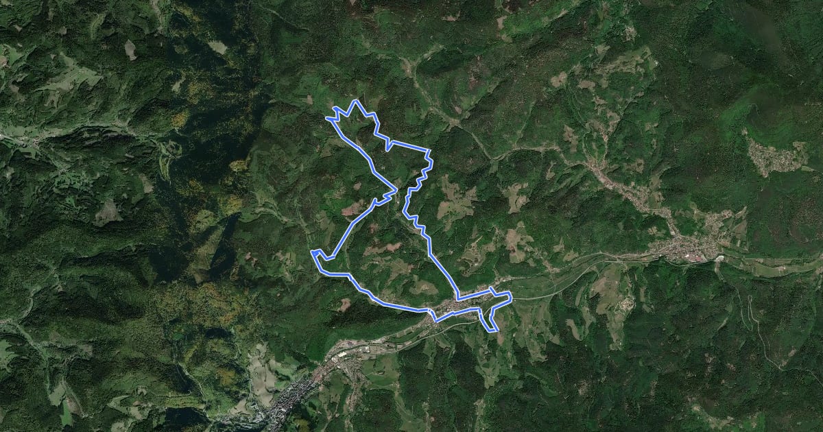 Маршрут Circuit de Danigoutte на спутниковом снимке