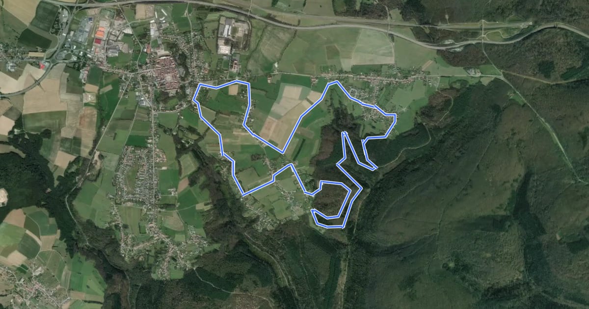 Маршрут Circuit de Danne-et-Quatre-Vents на спутниковом снимке