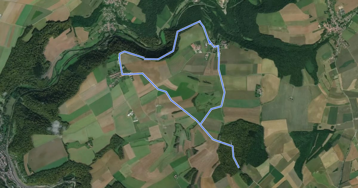 Маршрут Circuit de Fermont на спутниковом снимке