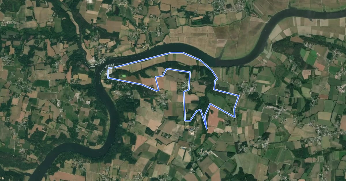 Маршрут Circuit de Folleux на спутниковом снимке