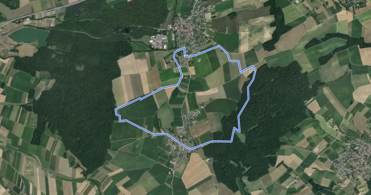 Маршрут Circuit de Galfingue на спутниковом снимке