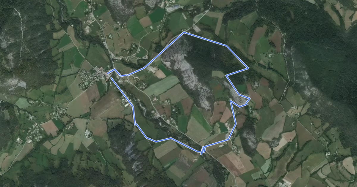 Маршрут Circuit de Grosse Pierre на спутниковом снимке