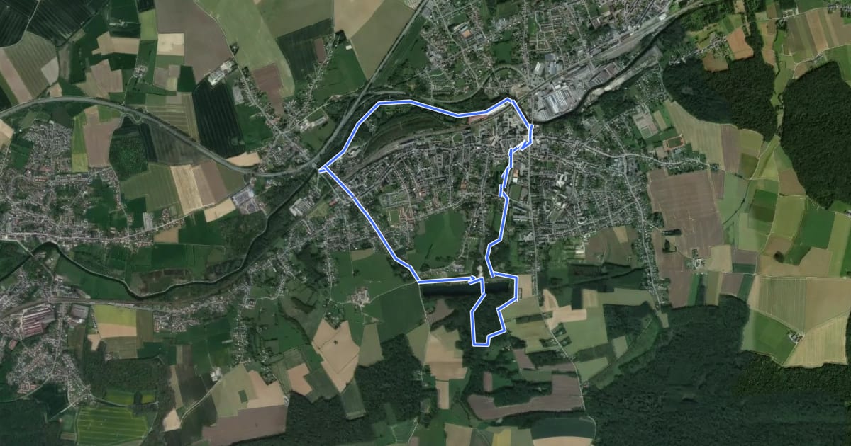 Маршрут Circuit de Jovis Mont на спутниковом снимке