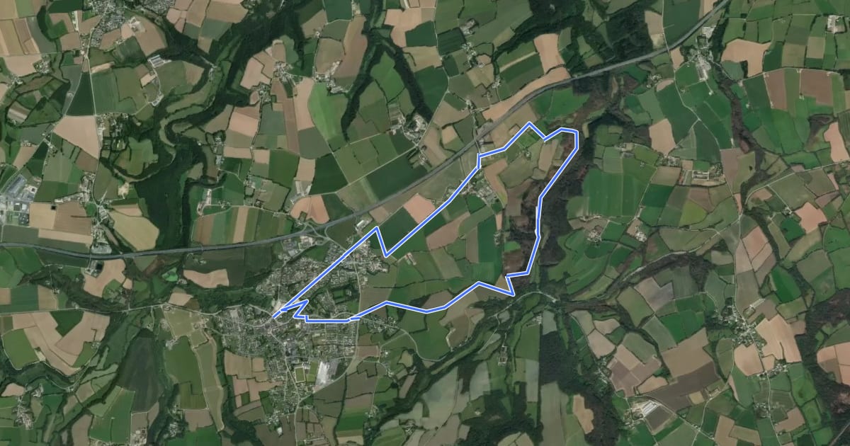 Маршрут Circuit de Kerdro на спутниковом снимке