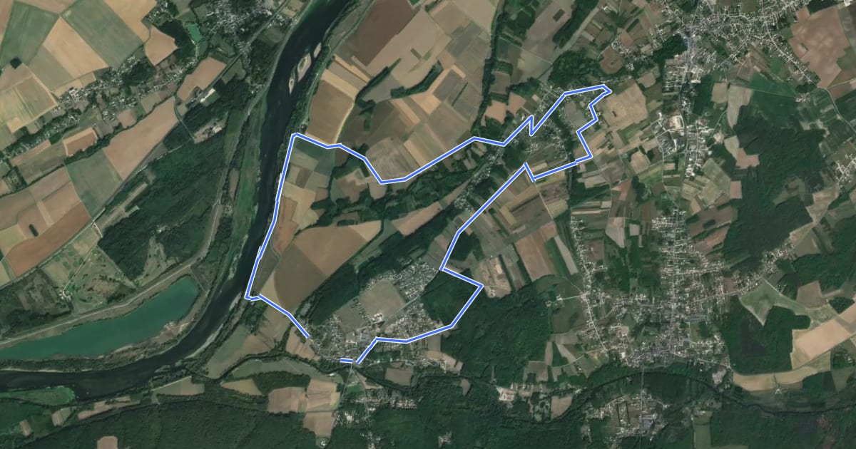 Маршрут Circuit de l'Aumône на спутниковом снимке