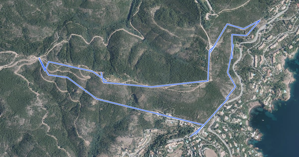 Маршрут Circuit de l'Esquillon на спутниковом снимке