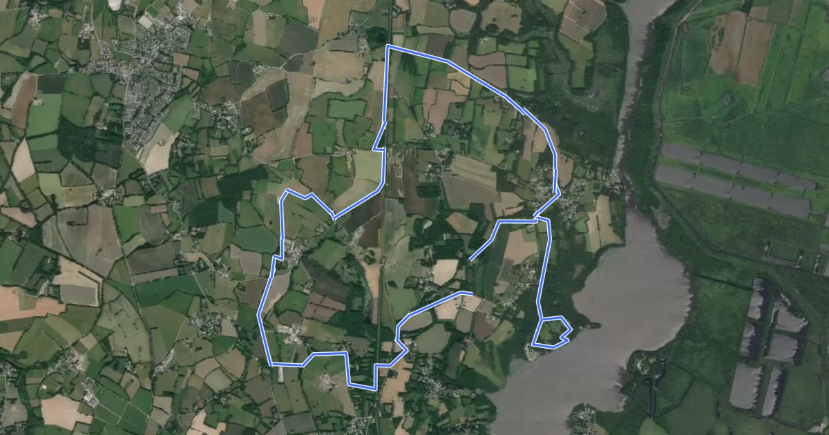 Маршрут Circuit de l'Ile de Mazerolles на спутниковом снимке
