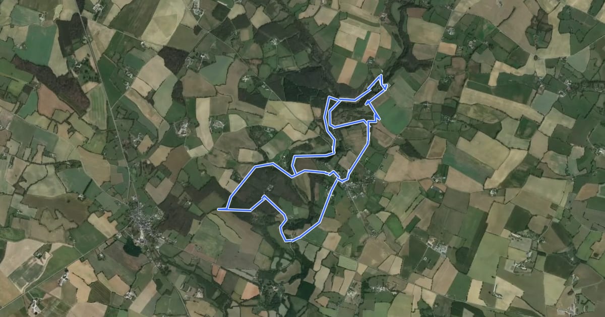 Маршрут Circuit de l'oratoire на спутниковом снимке