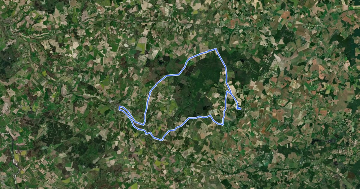 Маршрут Circuit de la Baronnie на спутниковом снимке