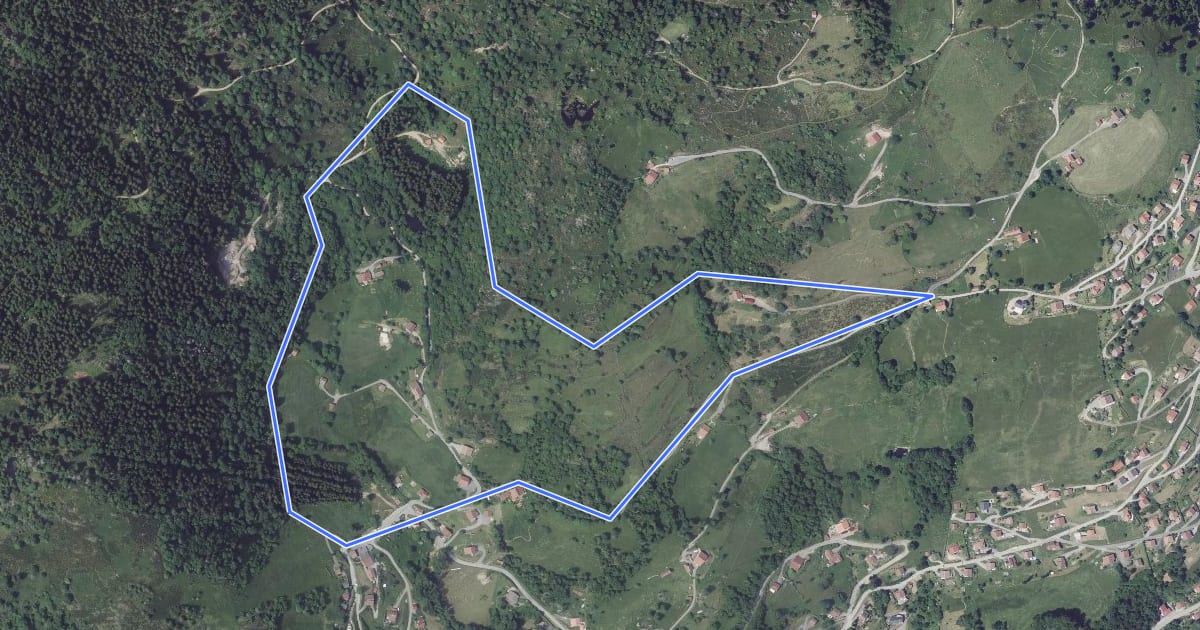 Маршрут Circuit de la Basse des Feignes на спутниковом снимке