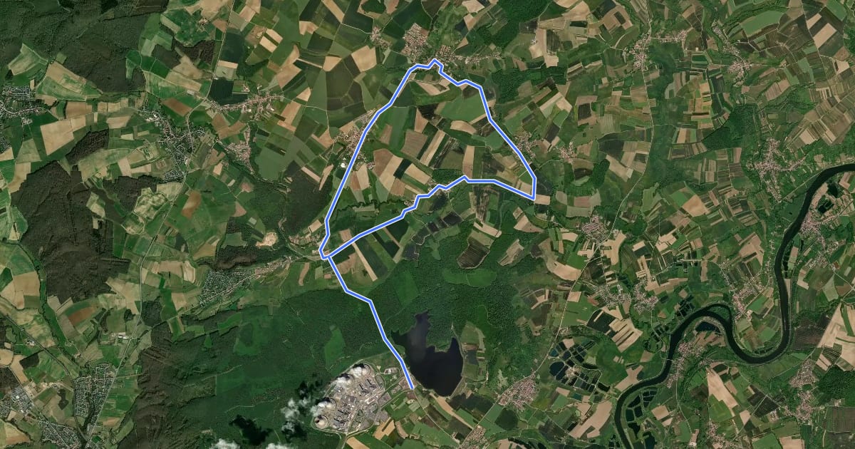 Маршрут Circuit de la Boler на спутниковом снимке