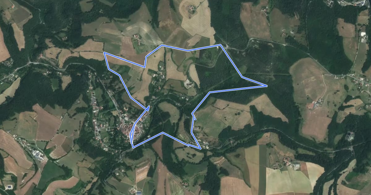 Маршрут Circuit de la Borie Blanche на спутниковом снимке
