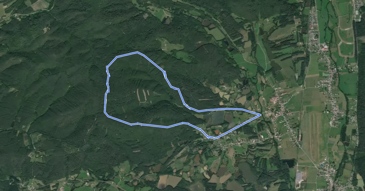 Маршрут Circuit de la Boucle de la Grande Côte на спутниковом снимке
