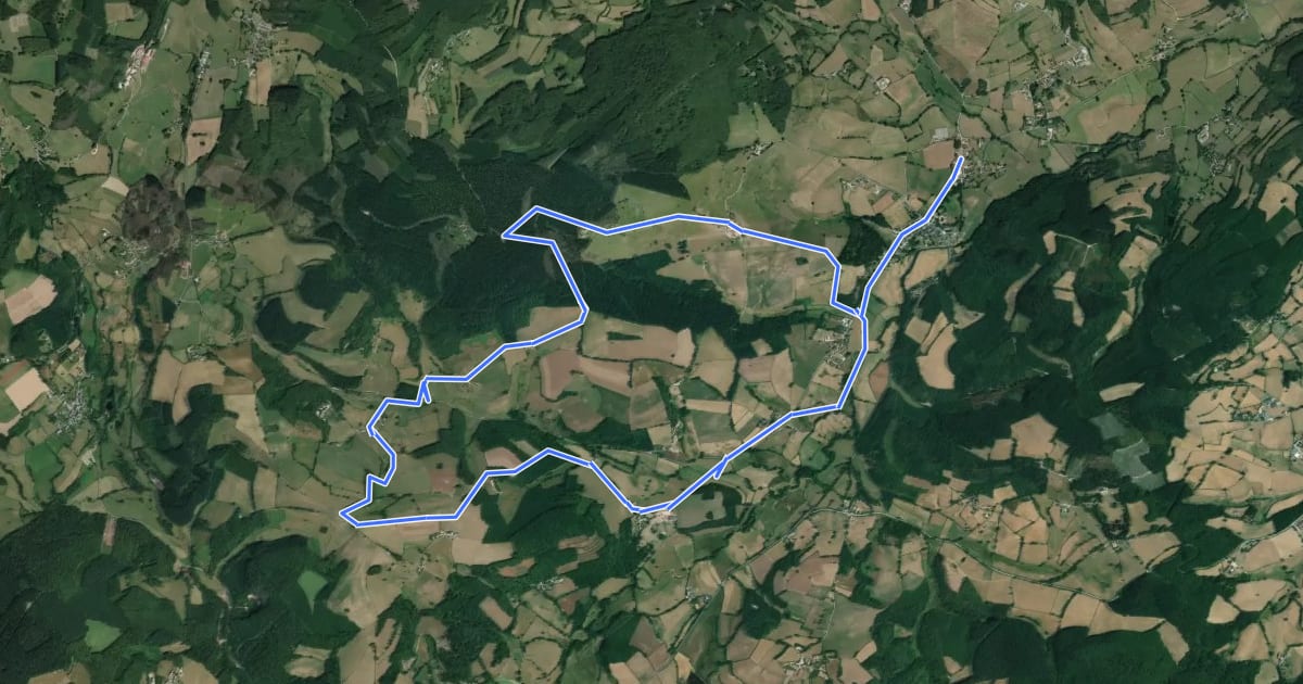 Маршрут Circuit de la Brillotte на спутниковом снимке