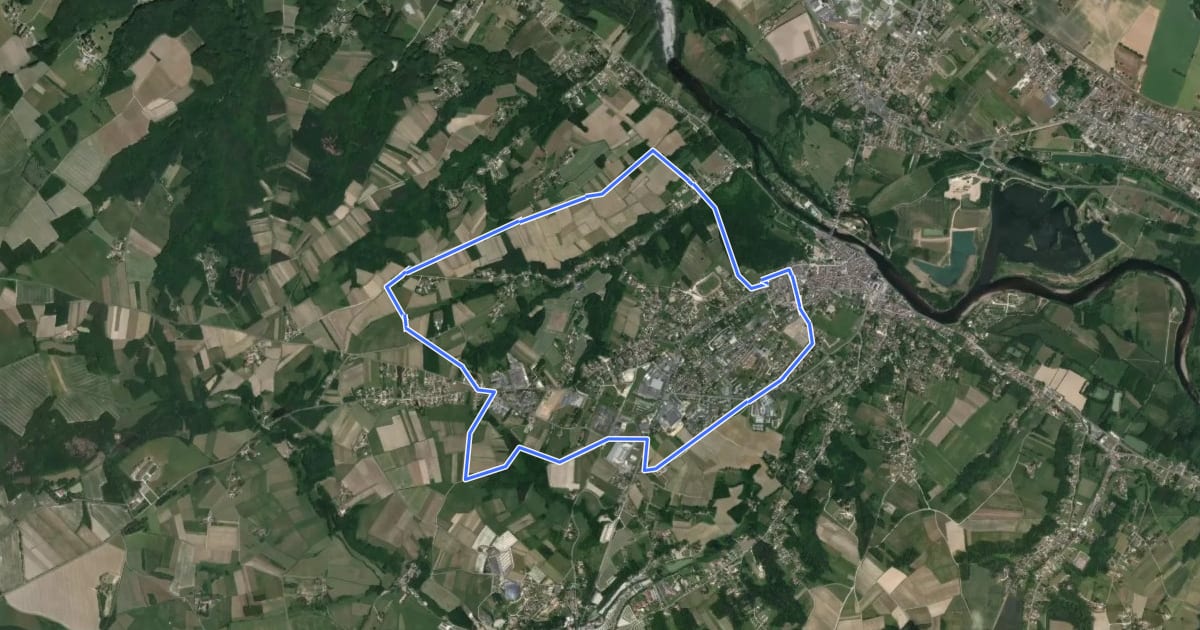 Маршрут Circuit de la Bruyère du Curé на спутниковом снимке