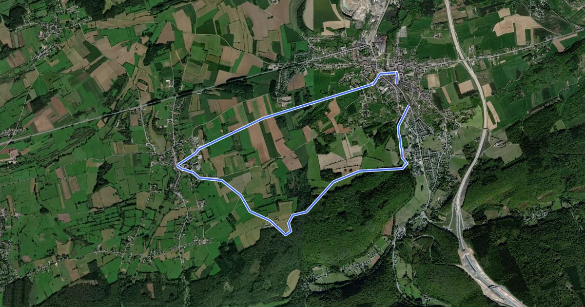 Маршрут Circuit de la Butte на спутниковом снимке