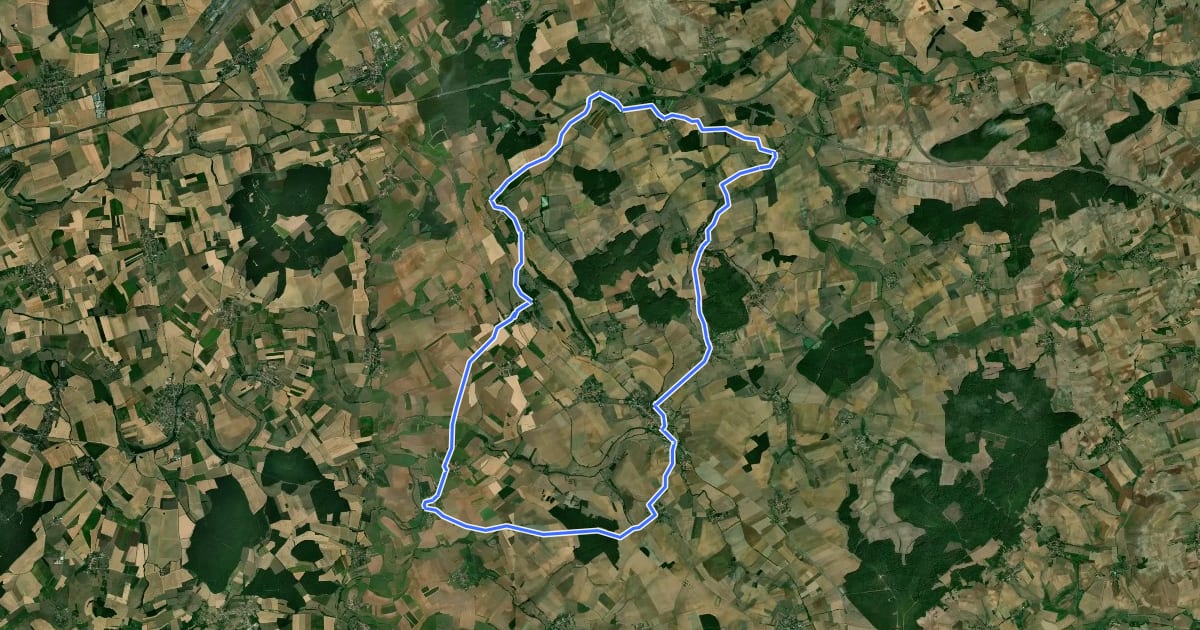 Маршрут Circuit de la Côte de Delme на спутниковом снимке