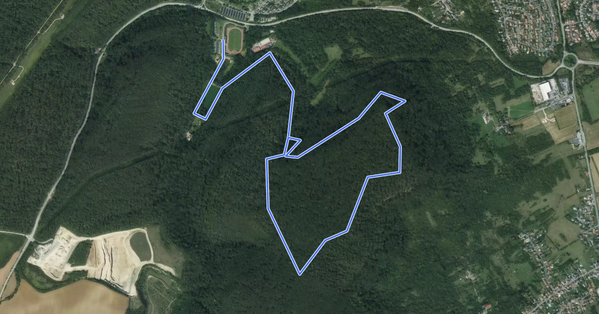 Маршрут Circuit de la Côte de Drince на спутниковом снимке