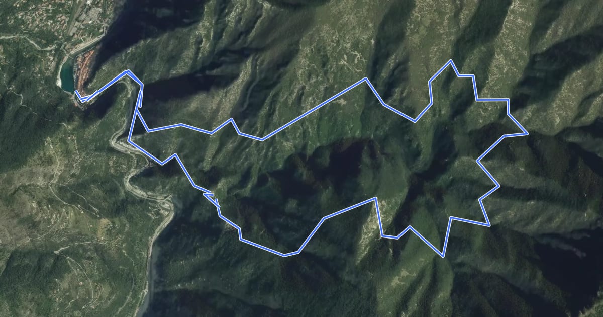 Маршрут Circuit de la Carleva на спутниковом снимке