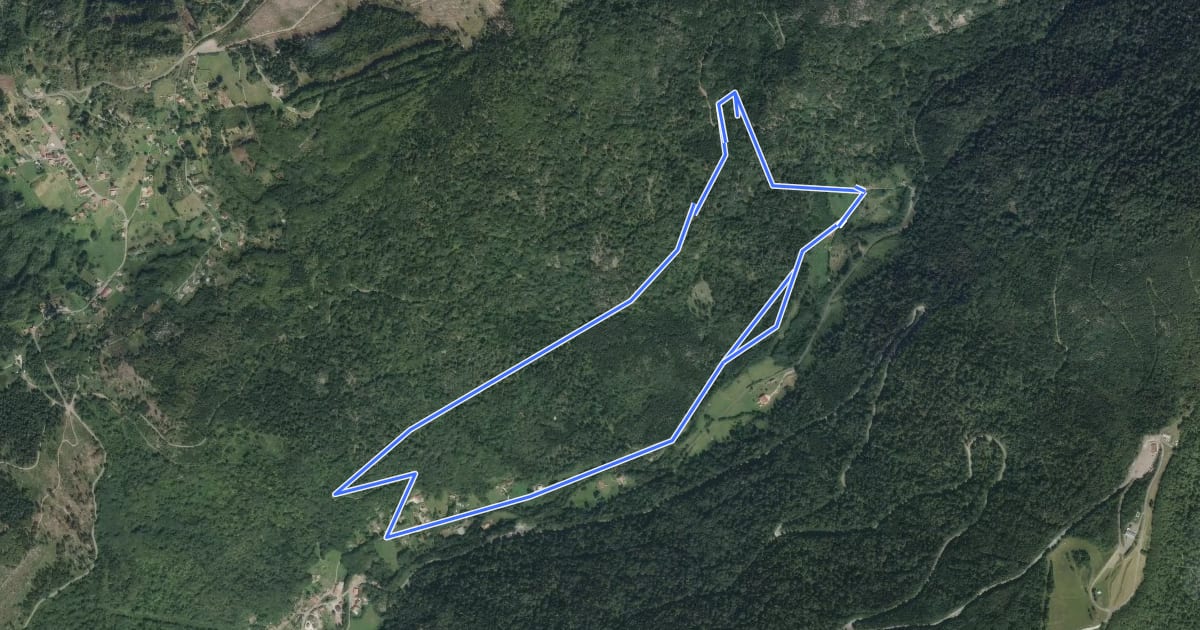 Маршрут Circuit de la cascade de la Goutte des Saules на спутниковом снимке