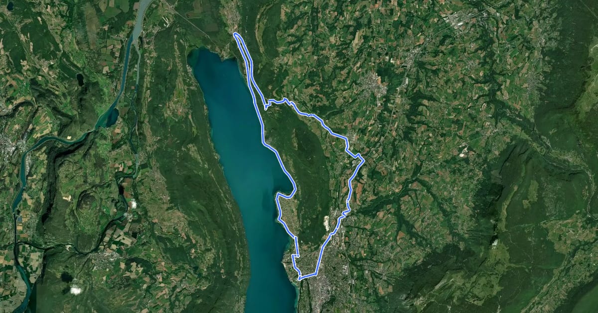 Маршрут Circuit de la Chambotte на спутниковом снимке