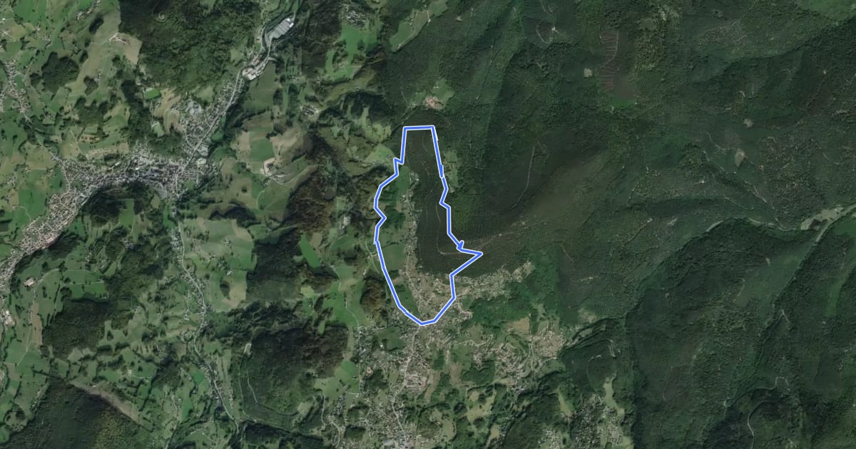 Маршрут Circuit de la Chapelle на спутниковом снимке