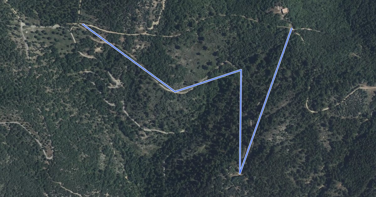 Маршрут Circuit de la chapelle d'Augès на спутниковом снимке