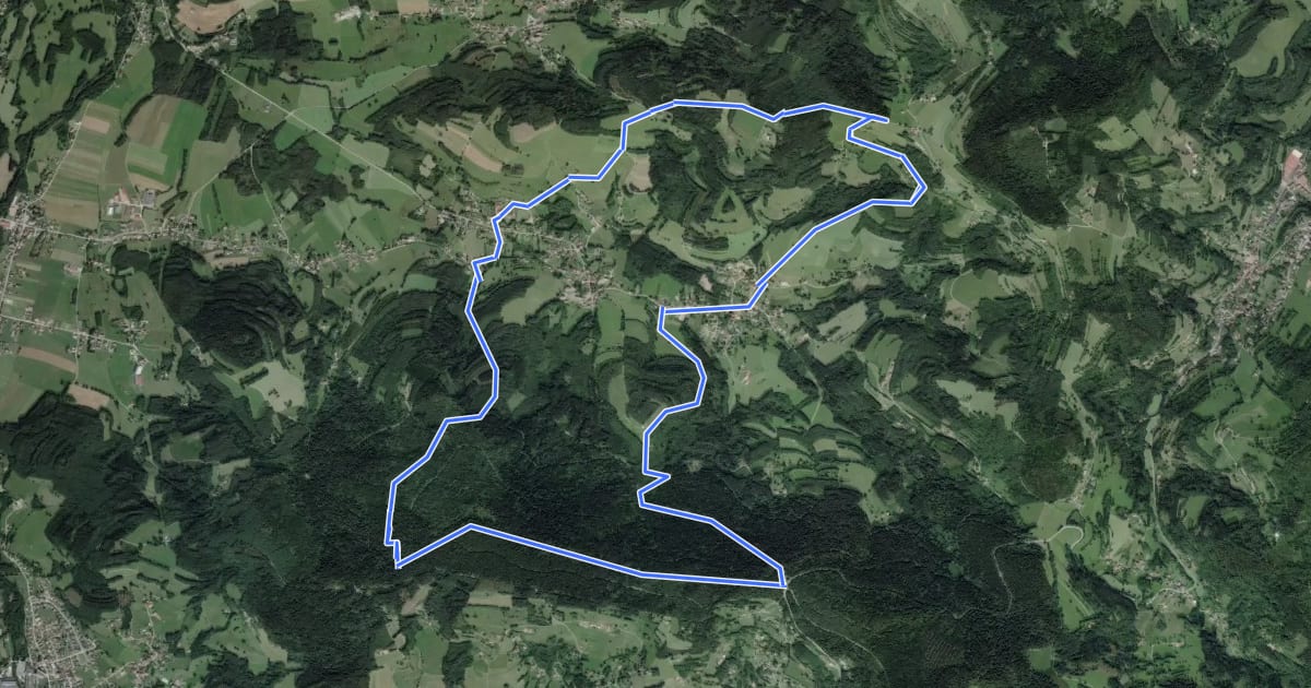 Маршрут Circuit de la chapelle de Monthegoutte на спутниковом снимке