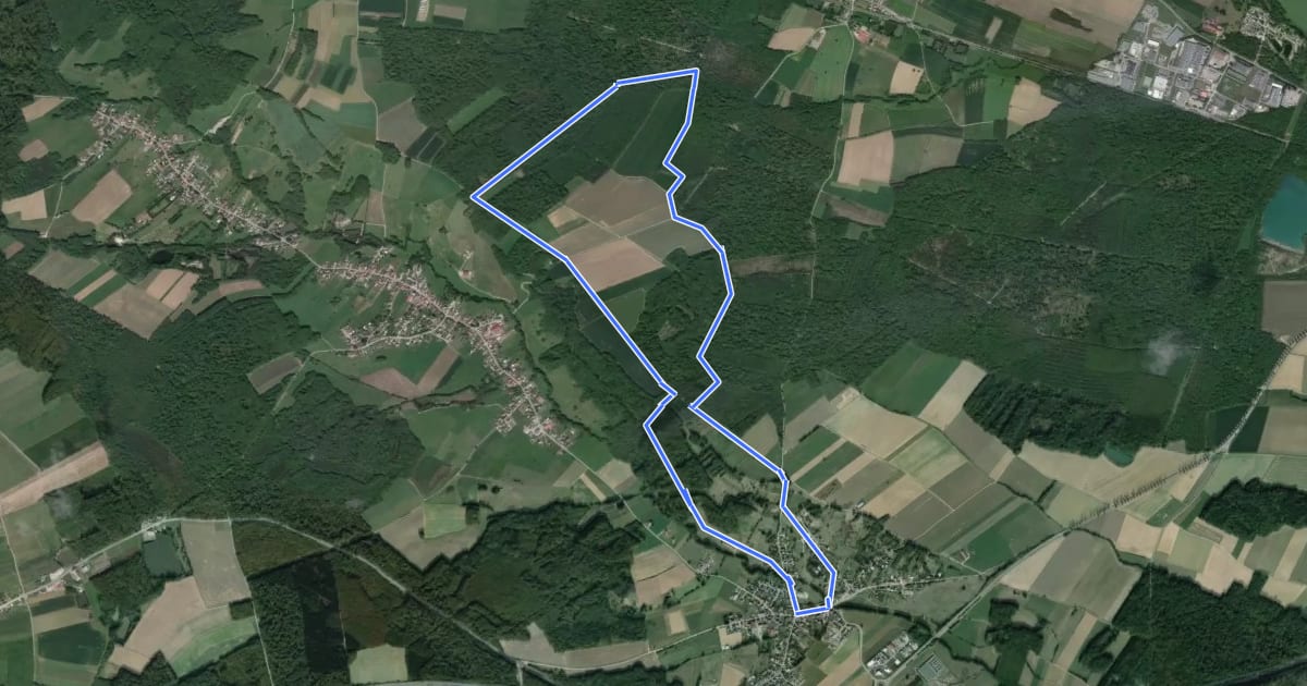 Маршрут Circuit de la chapelle Notre-Dame-des-Bouleaux на спутниковом снимке