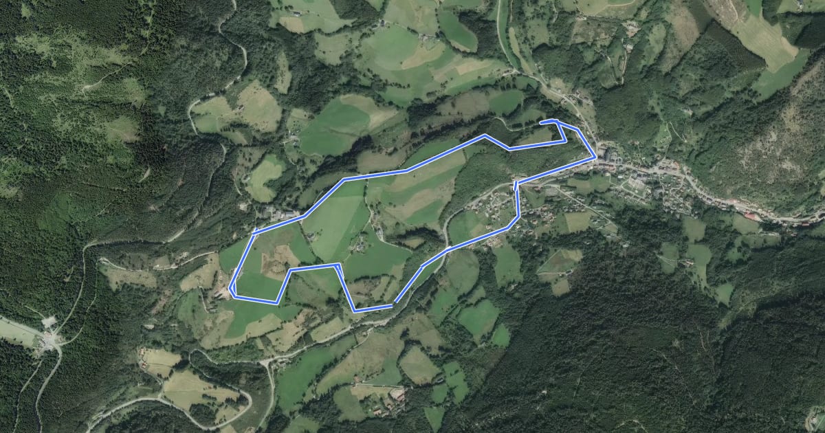 Маршрут Circuit de la chapelle Saint-Claire на спутниковом снимке