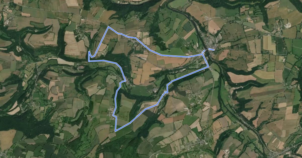 Маршрут Circuit de la Chapelle Saint-Roch на спутниковом снимке