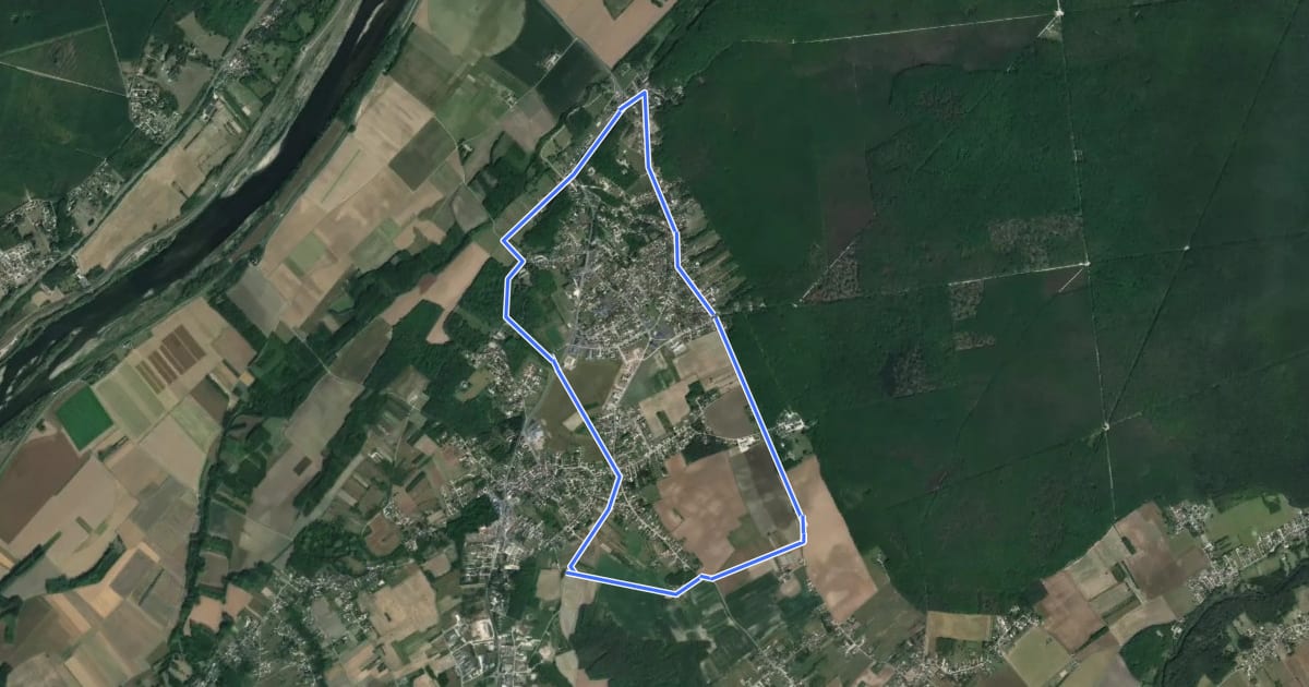 Маршрут Circuit de la Chesnaie на спутниковом снимке