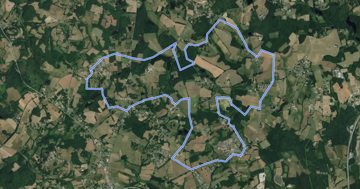 Маршрут Circuit de la colline catalacoise на спутниковом снимке