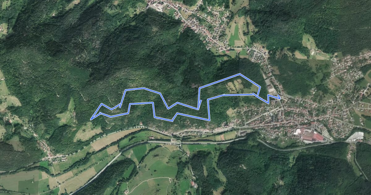 Маршрут Circuit de la Collinière на спутниковом снимке